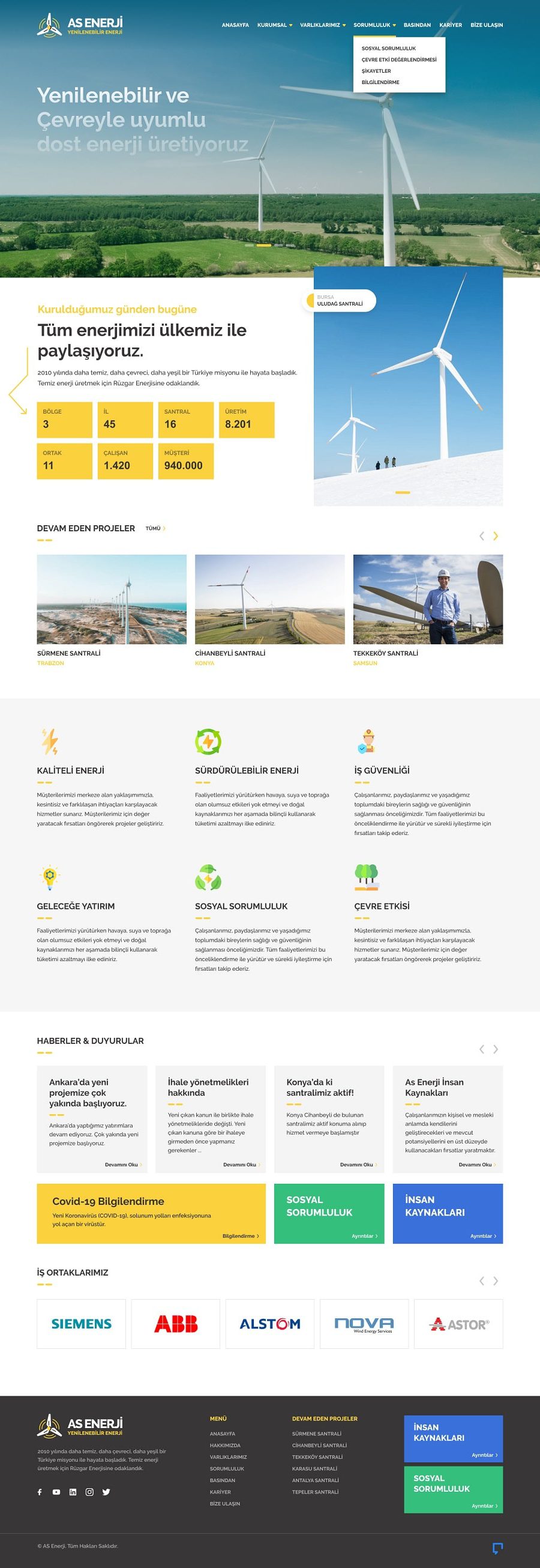 Enerji Kurumsal Website Paket v1