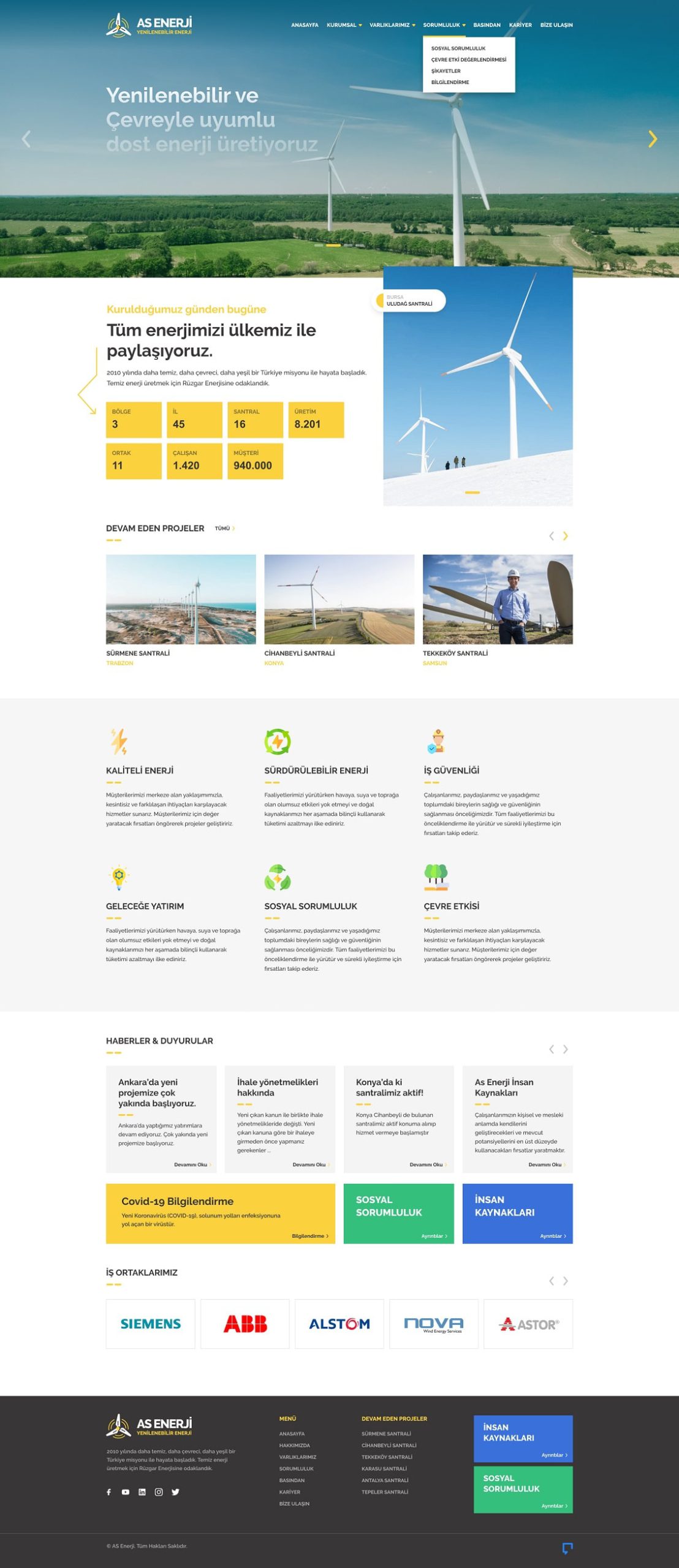 Enerji Kurumsal Website Paket v1