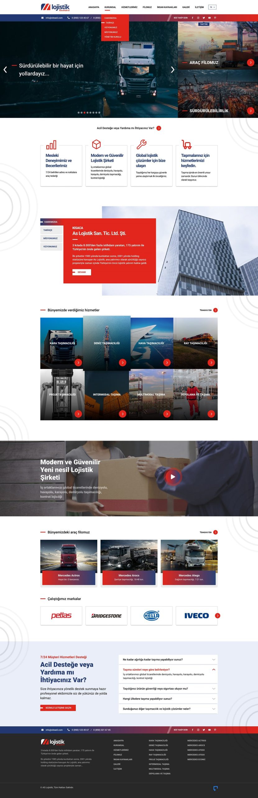 Lojistik Kurumsal Website Paket v3
