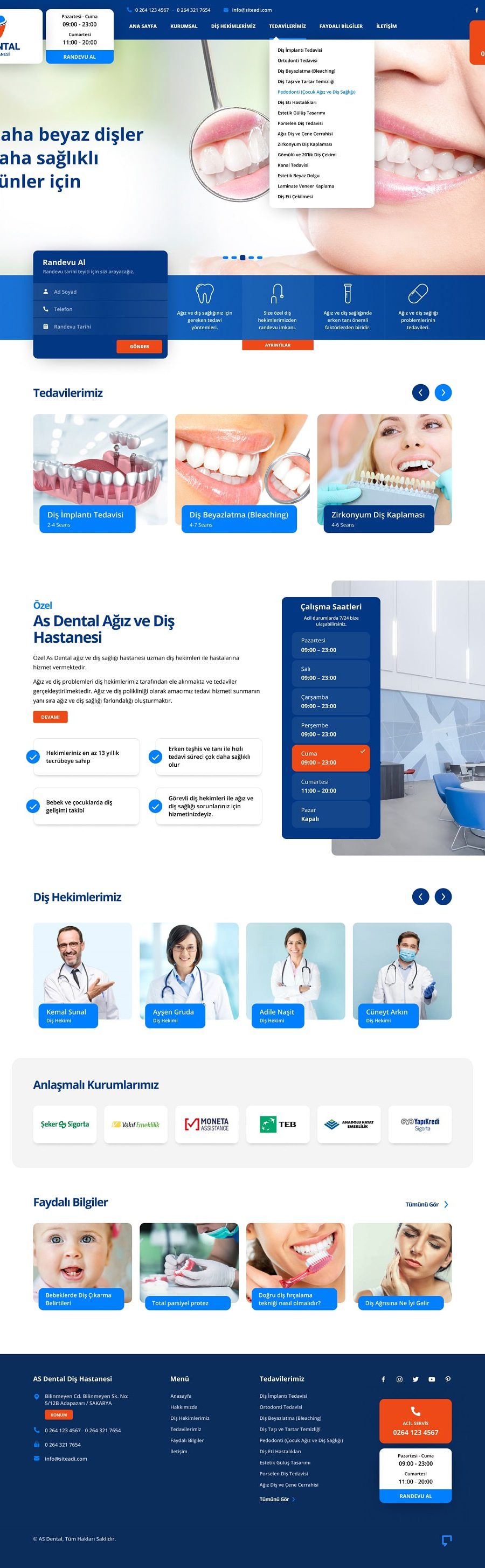 Dental Kurumsal Website Paket v5